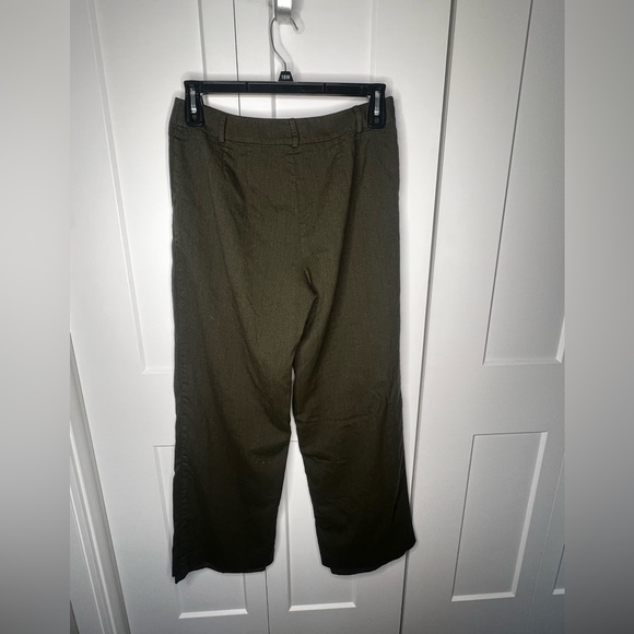 Talbots Forest Green Wool Stretch Made in Italy Trousers Women's Size 10 - Picture 3 of 5